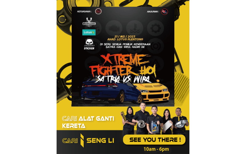 Xtreme Fighter Satria vs Wira Autoshow 2023